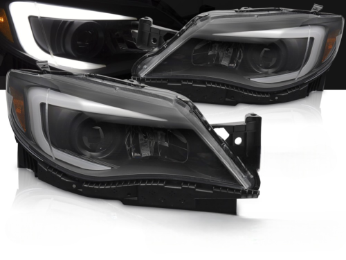 Paire Feux Phares Subaru Impreza WRX de 2008 a 2014 LED LTI Noir
