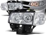 Paire de feux phares VW T4 Bus 96-03 angel eyes chrome