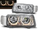 Paire de feux phares VW Passat B4 93-97 angel eyes chrome