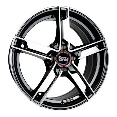 Jante Mam W4 17x7 ET35 4/108 Black Front Polish