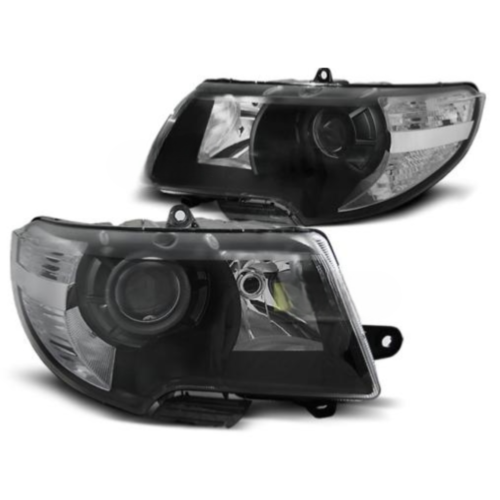 Paire de feux phares Skoda Superb 08-12 design noir