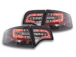 Paire de feux arrière Audi A4 8E Berline 2004 a 2007 Noir Led