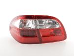 Paire feux arrière Mercedes Classe E W210 Break 99-03 Rouge Chrome Led