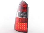 Paire de feux arrire Ford Focus Break 1998 a 2004 Rouge Chrome Led