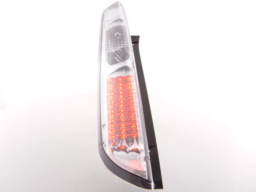 Paire de feux arrière Ford Focus 2 5 portes 04-07 Chrome Led