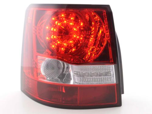 Paire feux arrière Range Rover Sport 2006 a 2010 Rouge Chrome Led