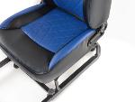 Siege de jeu / simulation Silverstone Simili Cuir Noir Bleu