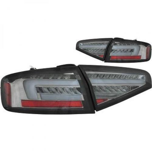 Paire Feux arriere Led Audi A4 B8 Berline 2011 a 2015 Fume Dynamic