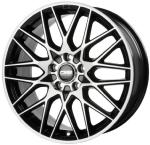 Jante CMS C25 17" x 7" 5x108 ET 50 Diamant Noir Brillant