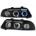 Paire de feux phares Audi A4 B5 de 1999 a 2000 angel eyes noir