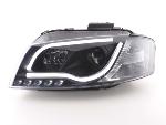 Paire de feux phares Daylight Led DRL Audi A3 8P/8PA 03-08 Noir