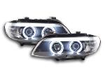 Paire de feux phares Xenon Daylight CCFL BMW X5 E53 03-06 Noir