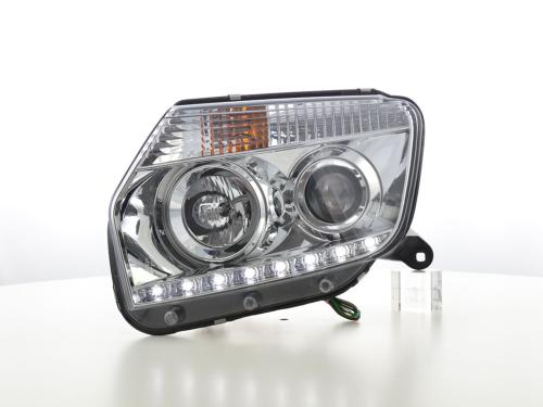 Paire de feux phares Daylight Led DRL Dacia Duster 14-17 Chrome