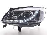 Paire de feux phares Daylight Led Opel Zafira A 99-04 Chrome