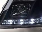 Paire de feux phares Daylight led DRL Opel Vectra C 02-05 noir