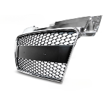 Grille de calandre pour Audi TT de 2006 a 2014 chrome noir Sport Style