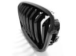 Paire grilles calandre BMW serie 1 F20 / F21 11-14 noir brillant