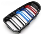 Grille de calandre avant BMW Serie 6 F12 / F13 de 2011 a 2018 Noir brillant + Tricolore