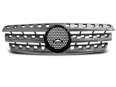 Grille calandre Mercedes ML W163 98-05 look AMG chrome argent