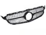 Grille calandre Mercedes classe C W205 18-21 Look Diamant Noir Chrome