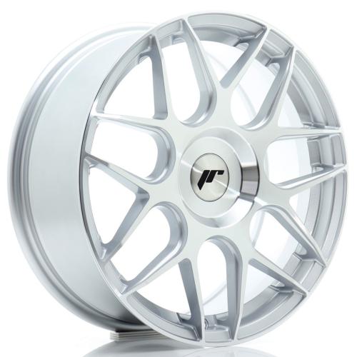 Jante JR Wheels JR18 17x7 ET20-40 - Percage sur mesure - Silver machined face