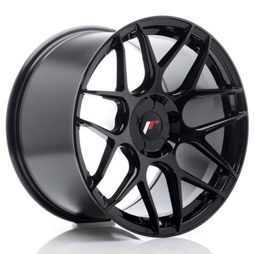 Jante JR Wheels JR18 18x10,5 ET0-25 - 5 trous sur mesure - Noir brillant