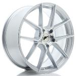 Jante JR Wheels JR30 20x8 ET20-40 - 5 trous sur mesure - Silver machined face