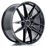 Jante JR Wheels JR44 22x10 ET20-46 - 5 trous sur mesure - Black machined w/ Tinted face