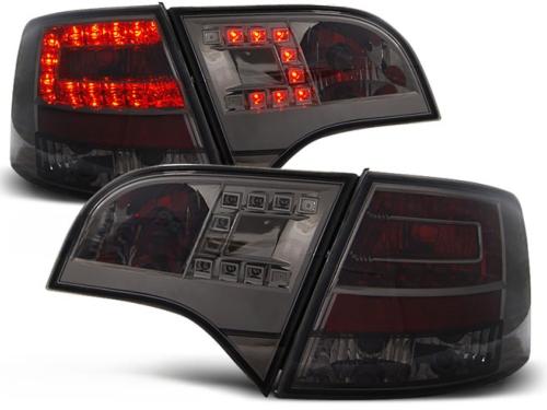 Paire de feux arriere Audi A4 B7 break de 11/2004 a 03/2008 LED fume