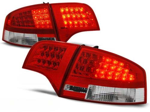 Paire de feux arriere Audi A4 B7 berline de 11/2004 a 11/2007 LED rouge et blanc