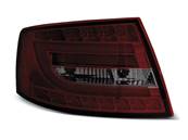 Paire de feux arriere Audi A6 C6 berline de 04/2004 a 2008 LED BAR rouge fume