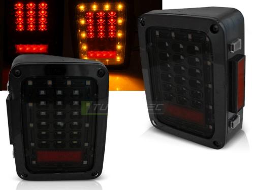 Paire feux arriere Jeep Wrangler JK 07-18 FULL LED Fume