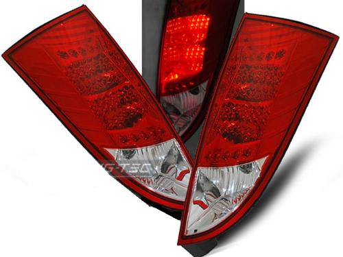 Paire de feux arriere Ford Focus 1 98-04 LED rouge blanc