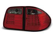 Paire de feux arriere pour Mercedes classe E W210 95-02 LED rouge fume