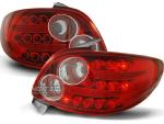 Paire de feux arriere Peugeot 206 98-05 LED rouge