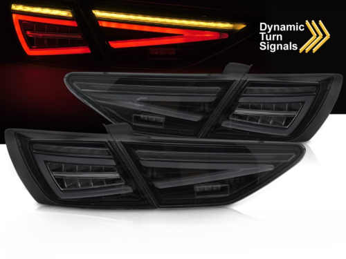 Paire de feux arriere Seat Leon 5F 12-20 FULL LED BAR DYN Noir Fume