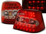 Paire de feux arriere VW Golf 4 97-03 rouge chrome led