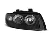 Paire de feux phares Audi A4 B6 de 2000 a 2004 angel eyes noir xenon