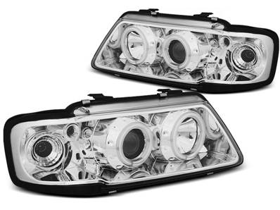 Paire de feux phares Audi A3 8L 96-00 angel eyes CCFL chrome