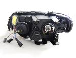 Paire de feux phares BMW X5 E53 de 1999 a 2003 angel eyes led noir
