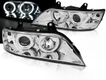 Paire de feux phares BMW Z3 de 1996 a 2002 angel eyes CCFL chrome