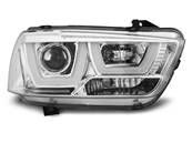 Paire de feux phares Dodge Charger LX 2 11-15 led U-type chrome