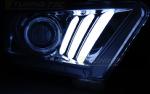Paire de feux phares Ford Mustang 10-13 LED LTI chrome
