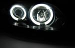 Paire de feux phares Opel Vectra B 99-02 angel eyes CCFL noir