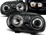 Paire de feux phares VW Golf 4 97-03 angel eyes noir