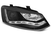 Paire de feux phares VW Polo 6R 09-14 Daylight led noir