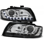 Paire de feux phares Audi A4 B6 de 2000 a 2004 Daylight led noir