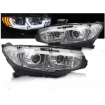 Paire de feux phares Honda Civic de 2016 a 2021 LED DRL Dyn Chrome