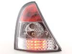 Paire de feux arrière Renault Clio B 1998 a 2001 Chrome Led