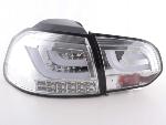 Paire feux arrière VW Golf 6 1K 2008 a 2012 Chrome Led Cligno Led